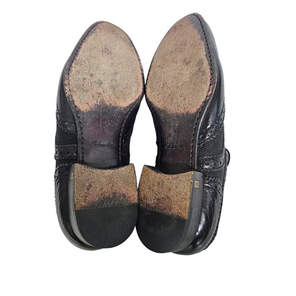 Louis Vuitton Black Brogue Leather Lace Up Oxfords Size 8 main image 5